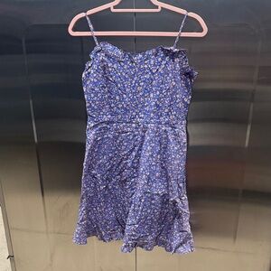Madewell Blue Floral Dress